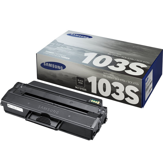 Genuine Samsung MLT-D103S Standard Capacity Black Laser Toner Cartridge (SU736A) image 1