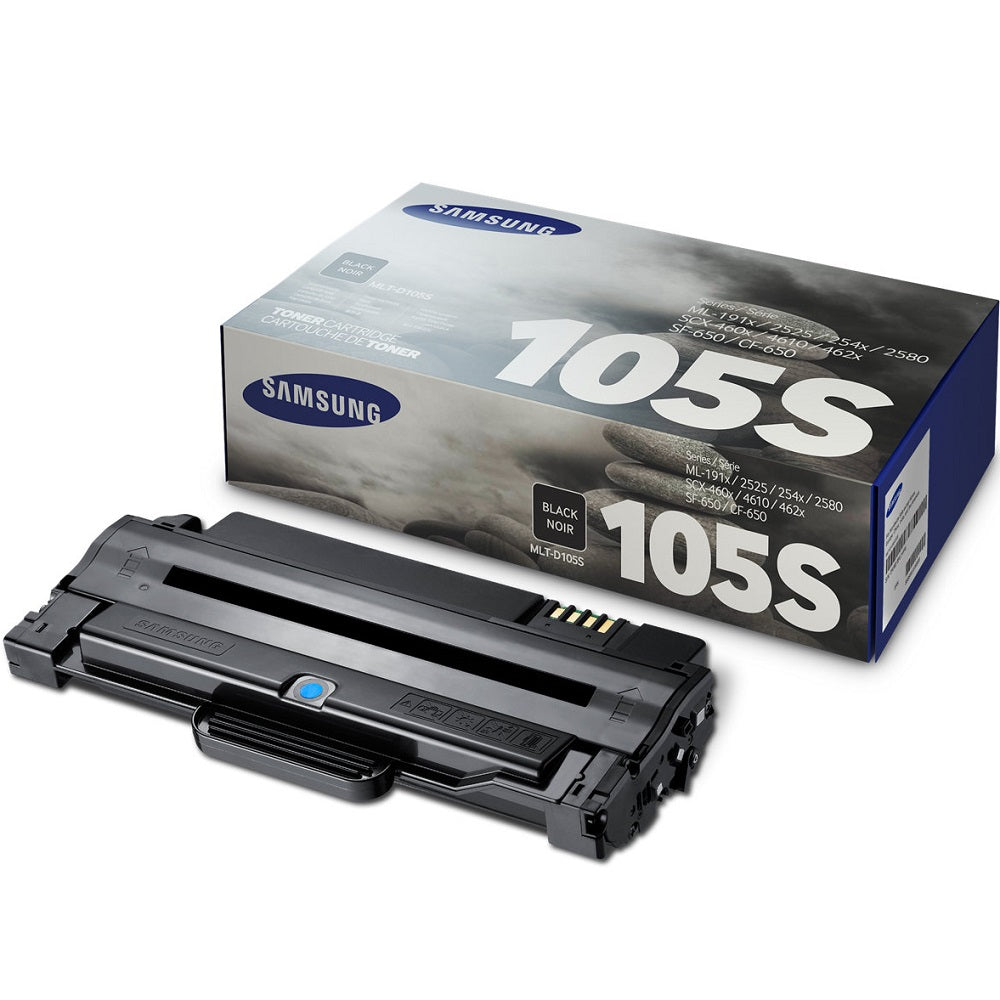 Genuine Samsung MLT-D105S Standard Capacity Black Laser Toner Cartridge (SU776A) image 1