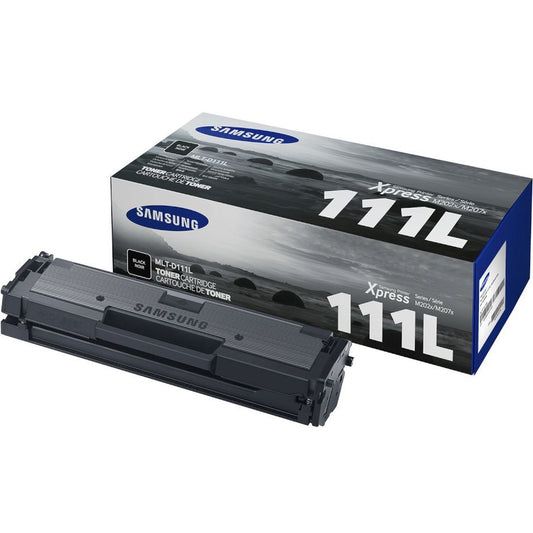 Genuine Samsung MLT-D111L High Capacity Black Laser Toner Cartridge (SU807A) image 1