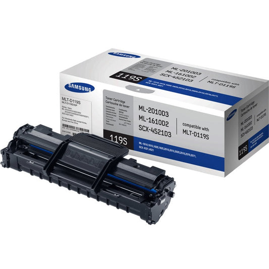 Genuine Samsung MLT-D119S Standard Capacity Black Laser Toner Cartridge (SU864A) image 1