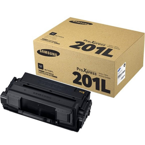 Genuine Samsung MLT-D201L High Yield Black Toner Cartridge (SU871A) image 1