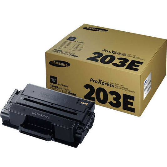 Genuine Samsung MLT-D203E Extra High Yield Laser Toner Cartridge (SU887A) image 1