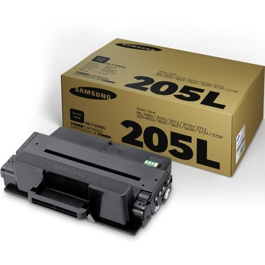 Genuine Samsung MLT-D205L High Capacity Black Laser Toner Cartridge (SU965A) image 1