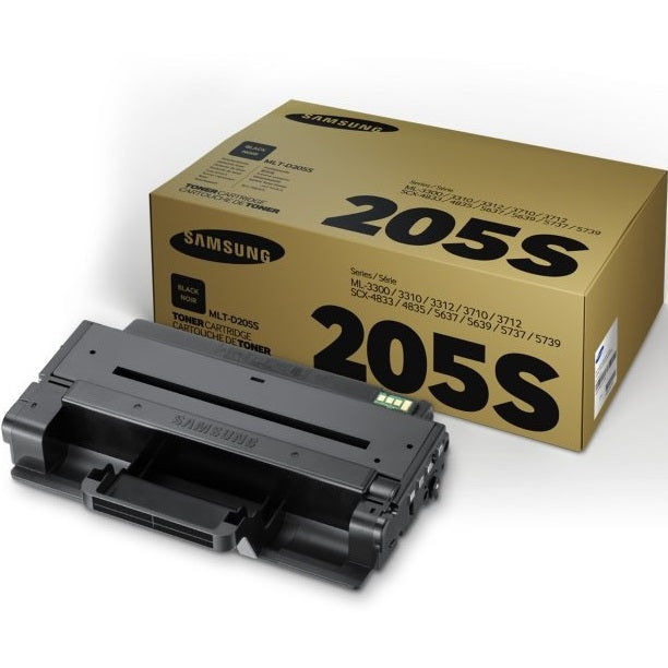 Genuine Samsung MLT-D205S Standard Capacity Black Laser Toner Cartridge (SU976A) image 1