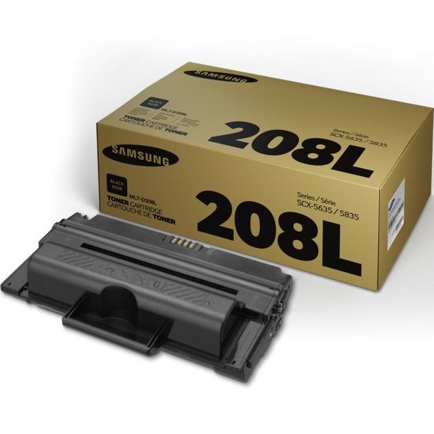Genuine Samsung MLT-D208L High Capacity Black Laser Toner Cartridge (SU989A) image 1