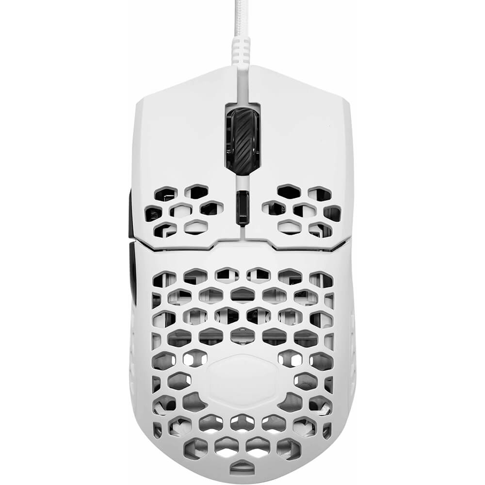 CoolerMaster MasterMouse MM710 Ultra Light Gaming Mouse (MM-710-WWOL1 ), Matte White image 1