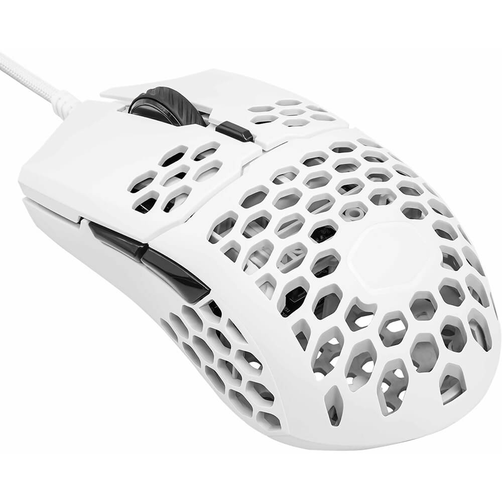 CoolerMaster MasterMouse MM710 Ultra Light Gaming Mouse (MM-710-WWOL1 ), Matte White image 3