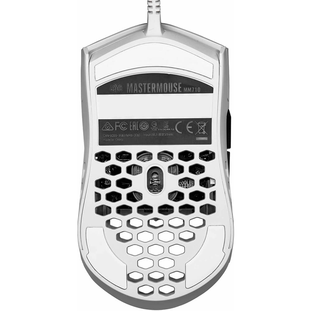 CoolerMaster MasterMouse MM710 Ultra Light Gaming Mouse (MM-710-WWOL2), Gloss White image 4