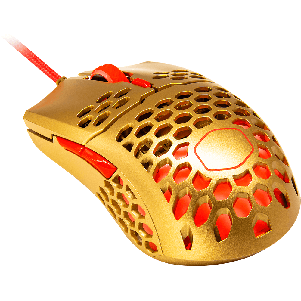 CoolerMaster MasterMouse MM711 Ultra Light Gaming Mouse (MM-711-GROL1), Golden image 3