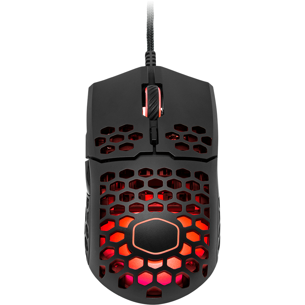 CoolerMaster MasterMouse MM711 Ultra Light Gaming Mouse (MM-711-KKOL1), Matte Black image 1