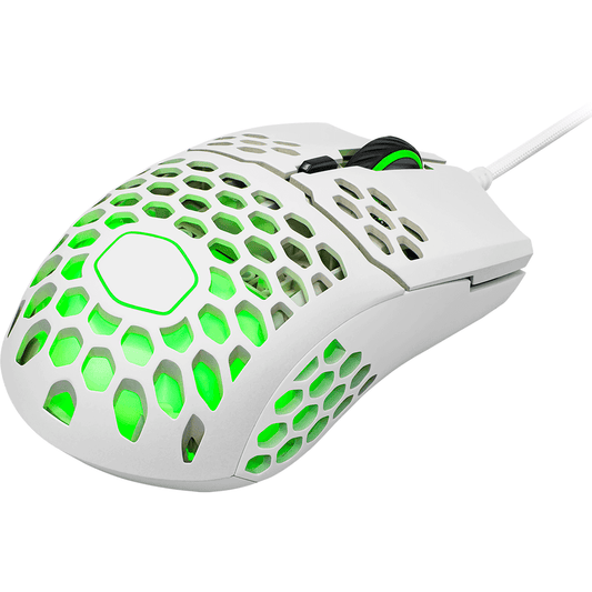 CoolerMaster MasterMouse MM711 Ultra Light Gaming Mouse (MM-711-WWOL1), Matte White image 2