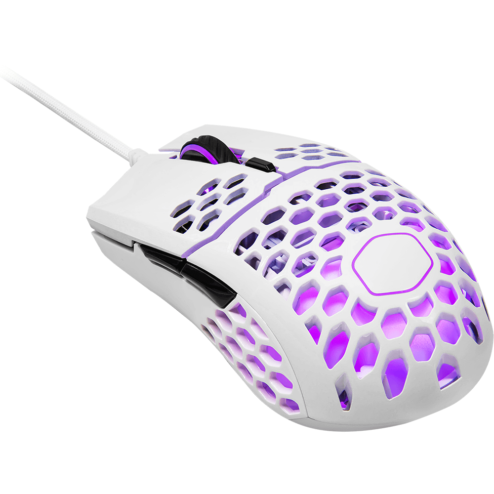 CoolerMaster MasterMouse MM711 Ultra Light Gaming Mouse (MM-711-WWOL1), Matte White image 3