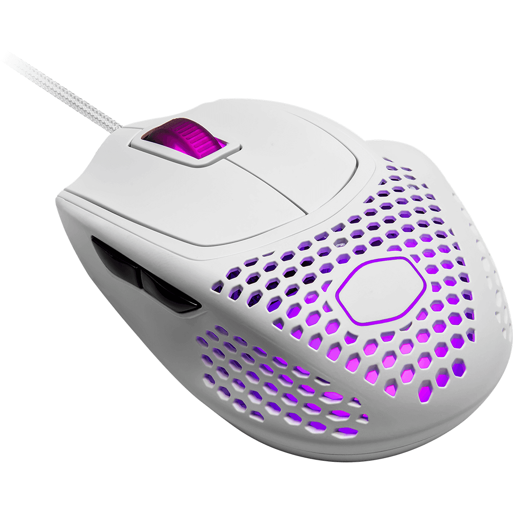 CoolerMaster MM720 RGB Gaming Mouse (MM-720-WWOL2), Gloss White image 3