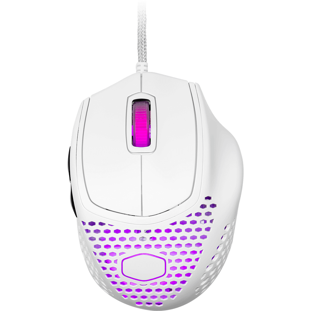 CoolerMaster MM720 RGB Gaming Mouse (MM-720-WWOL1), Matte White image 1