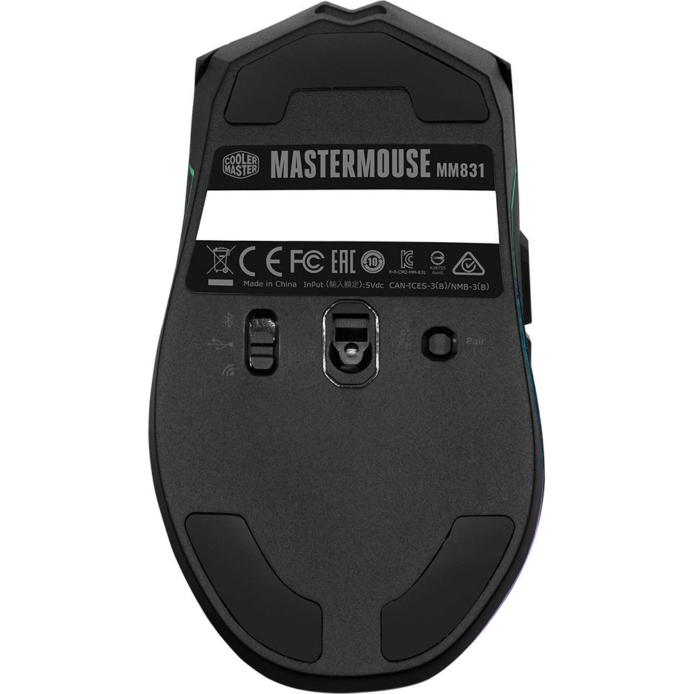 CoolerMaster MasterMouse MM831 Wireless Pixart RGB Optical Gaming Mouse (MM-831-KKOH1) image 4