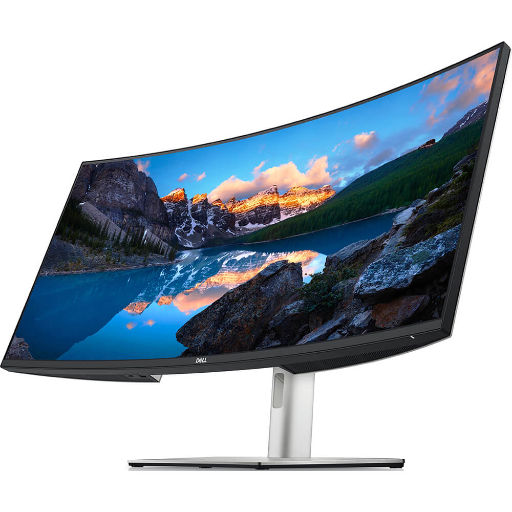 Dell UltraSharp U3821DW 38″ Curved USB-C Hub Monitor (210-AXNT) — side view
