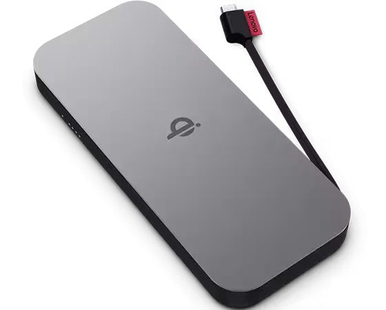 Lenovo 10000 mAh Go Wireless Mobile Power Bank (40ALLG1WWW) — front view