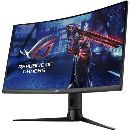ASUS ROG Strix XG32VC 32″ WQHD Curved Gaming Monitor (90LM03S0-B04170) — side view