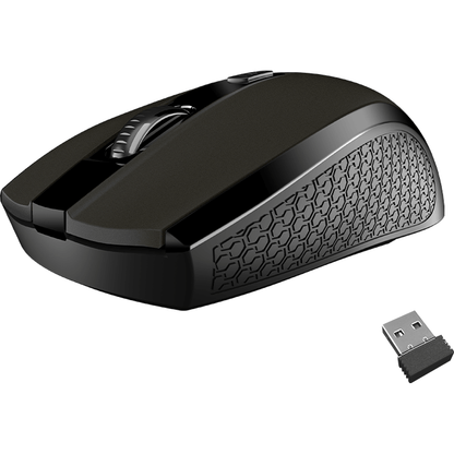 Meetion 2.4 Wireless 4 Button Mouse – Grey (MTR560) — front view