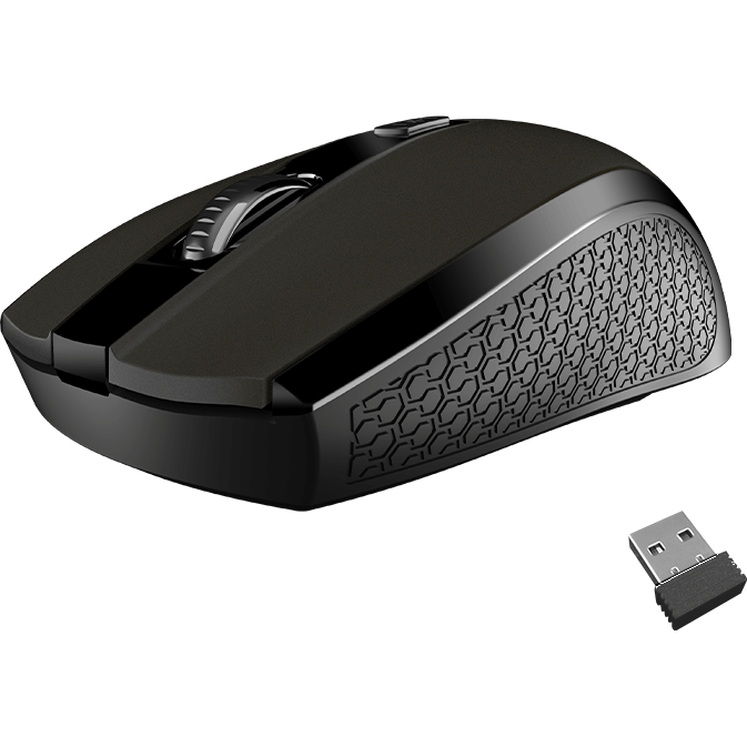 Meetion 2.4 Wireless 4 Button Mouse – Grey (MTR560) — ports and connectors