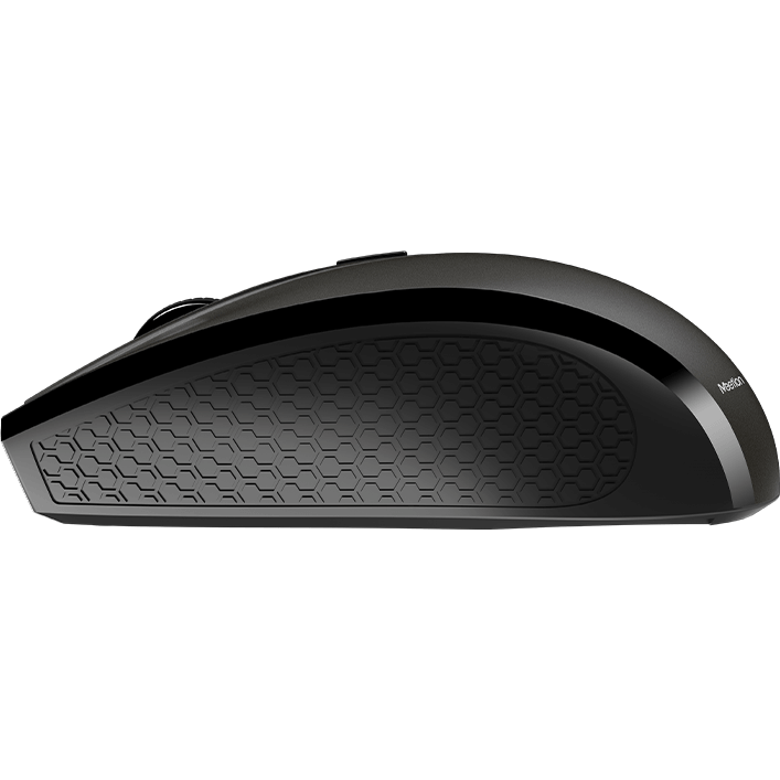 Meetion 2.4 Wireless 4 Button Mouse – Grey (MTR560) — front view