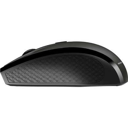 Meetion 2.4 Wireless 4 Button Mouse – Grey (MTR560) — front view
