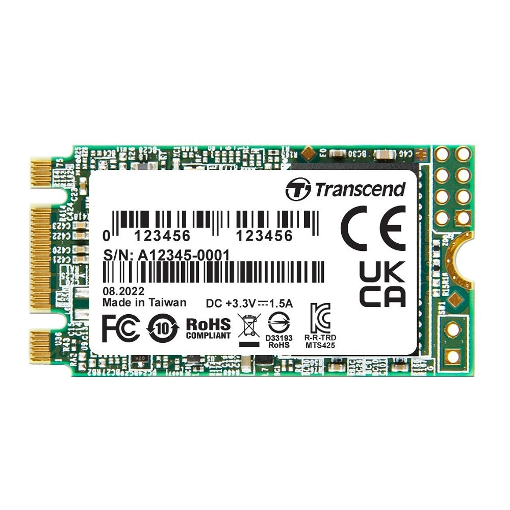 Transcend MTS425 Series 500GB M.2 2242 SATA 6Gb/s Solid State Drive (TS500GMTS425S)