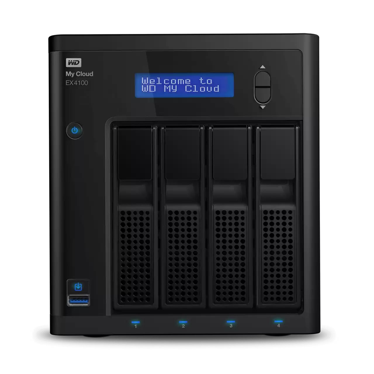 Western Digital 16 TB My Cloud Expert Series EX4100 NAS Hard Drive (WDBWZE0160KBK-EESN) image 1