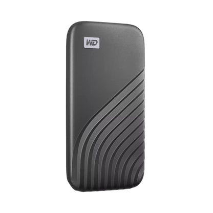 Western Digital My Passport 2TB Portable Space Grey Solid State Drive (WDBAGF0020BGY-WESN) — front view