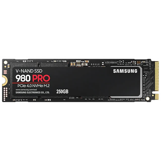 Samsung 980 PRO 250GB PCle 4.0 NVMe M.2 Solid State Drive (MZ-V8P250BW) image 1
