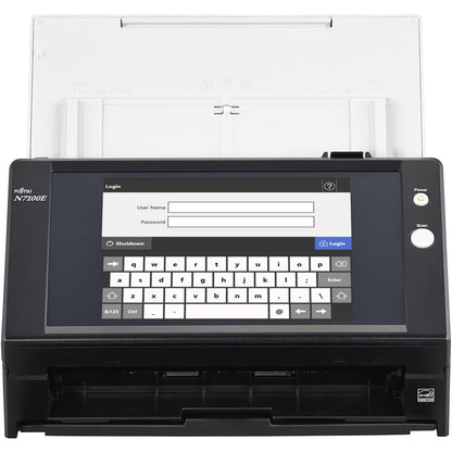 Fujitsu 25ppm/50ipm A4 Dup ADF Touchscreen Gigabit Ethernet LED Network Scanner (N7100E)