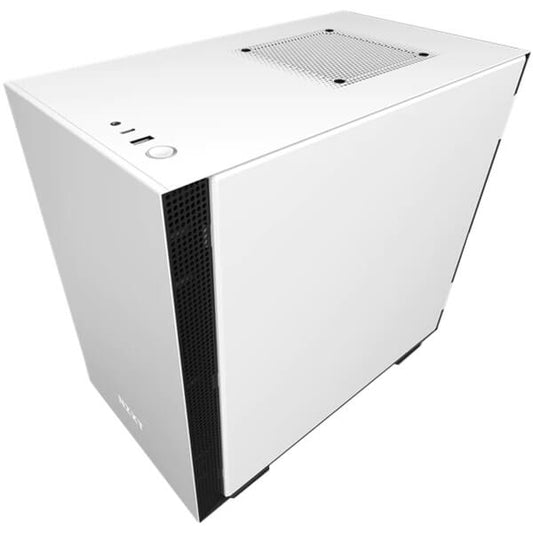 NZXT H210 Tempered Glass Mini ITX Case – Matte White and Black (NZXT H210 W/B) image 2