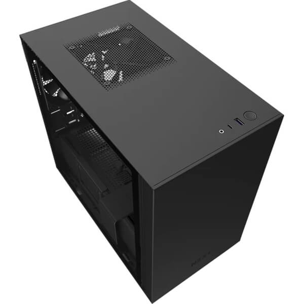 NZXT H210i RGB LED Mini ITX Case – Matte Black (NZXT H210i B/B) image 1