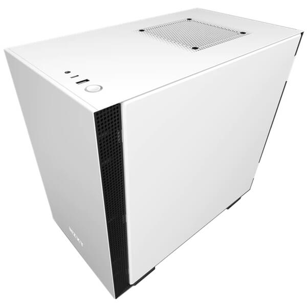 NZXT H210i RGB LED Mini ITX Case – Matte White and Black (NZXT H210i W/B) image 2