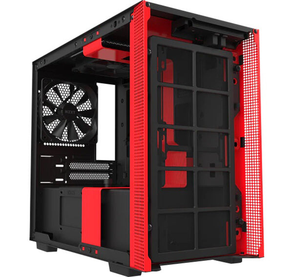 NZXT H210i RGB LED Mini ITX Case – Matte Black and Red (NZXT H210iB/R) image 3