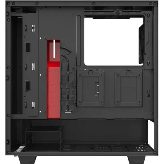 NZXT H510 Compact Mid Tower Case – Matte Black and Red (NZXT H510B/R) image 2
