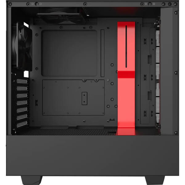 NZXT H510 Compact Mid Tower Case – Matte Black and Red (NZXT H510B/R) image 3