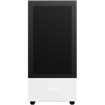 NZXT H510F Flow Tempered Glass Compact Mid-Tower Case – Matte White and Black (NZXT H510F W/B)