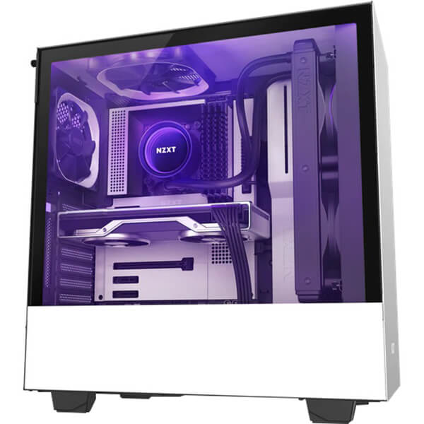 NZXT H510i Compact RGB LED Mid Tower Case (NZXT H510i W/B) image 4