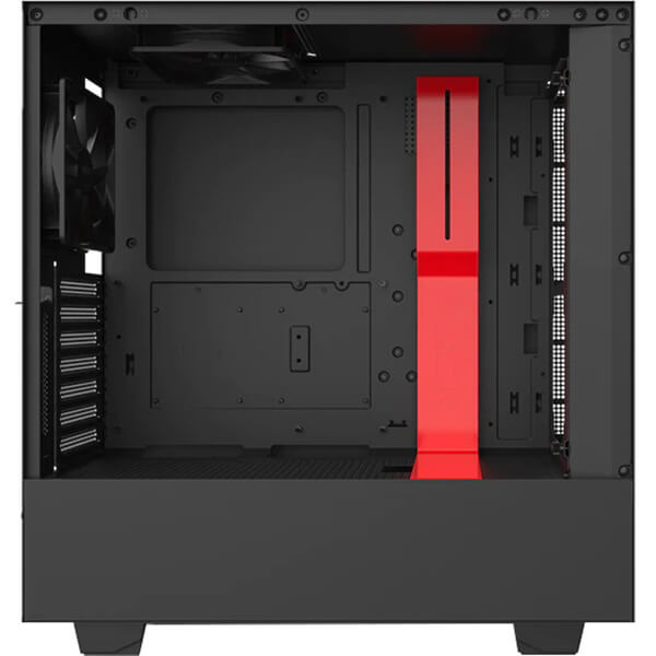 NZXT H510i Compact RGB LED Mid Tower Case – Matte Black and Red (NZXT H510iB/R) image 2