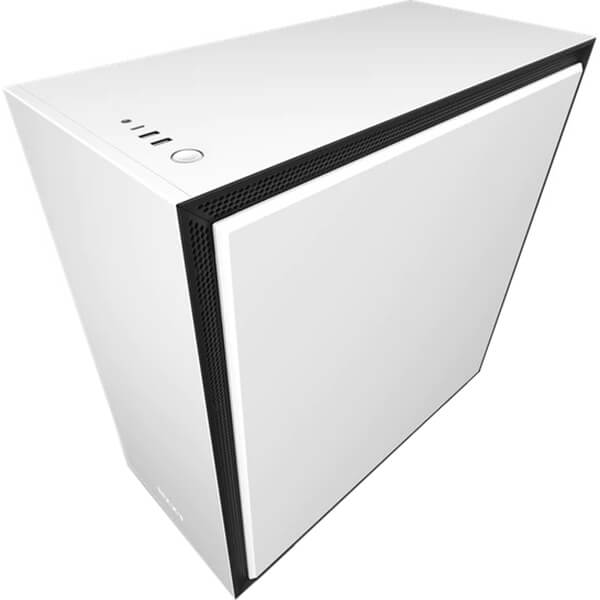 NZXT H710 Mid-tower Case With Tempered Glass – Matte White and Black (NZXT H710 W/B) image 2