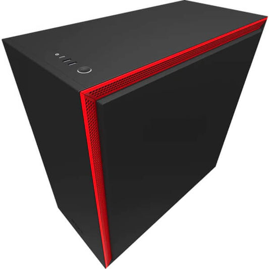 NZXT H710 Mid-tower Case With Tempered Glass – Matte Black and Red (NZXT H710B/R) image 2
