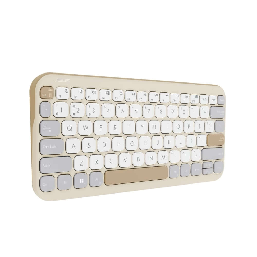 ASUS Marshmallow KW100 Oatmilk Wireless keyboard (90XB0880-BKB000) image 3