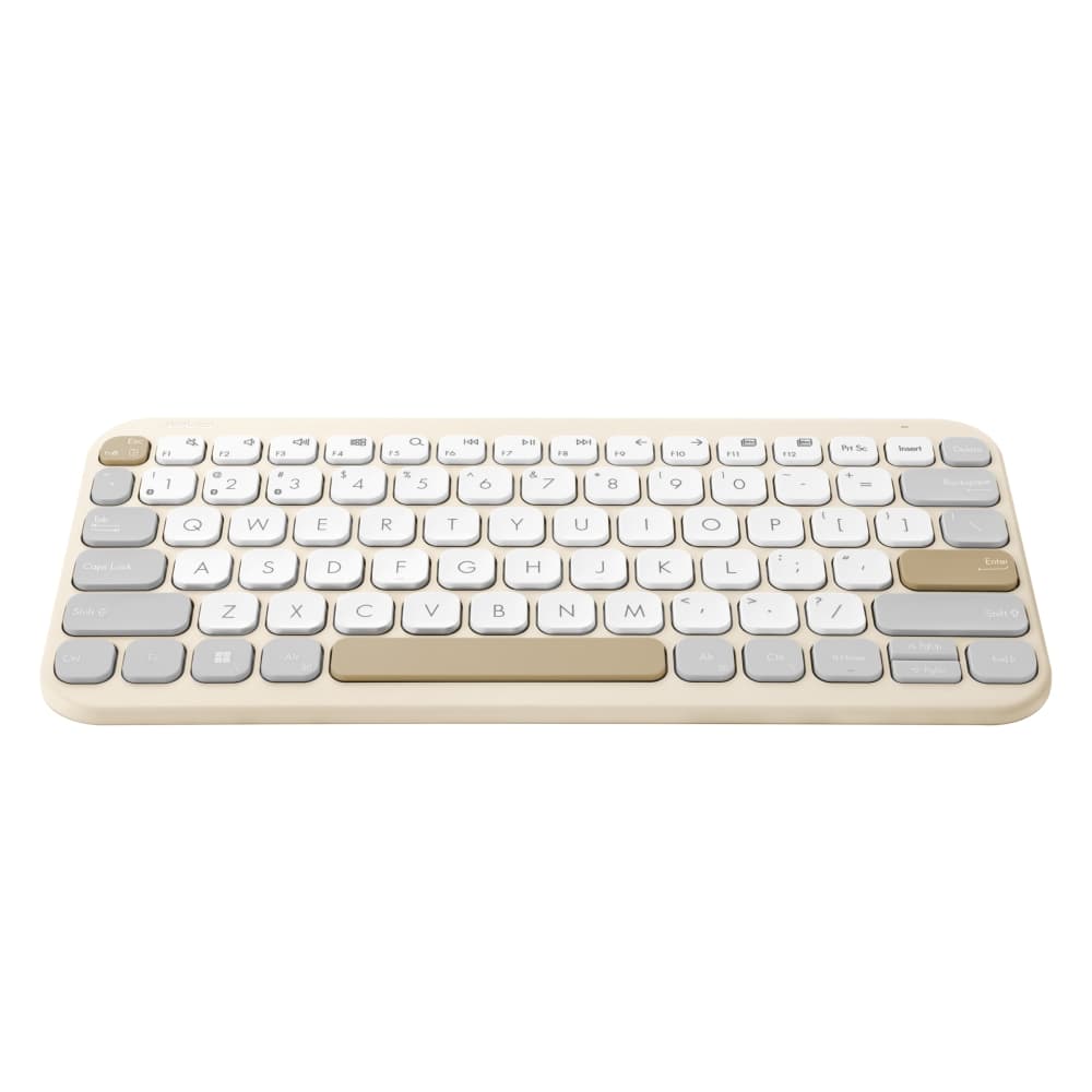 ASUS Marshmallow KW100 Oatmilk Wireless keyboard (90XB0880-BKB000) image 2