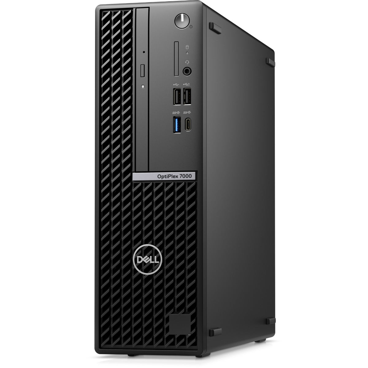 Dell OptiPlex 7000 SFF Desktop PC – Core i5-12500 / 16GB RAM / 512GB SSD / Win 11 Pro (N009O7000SFF) — side view