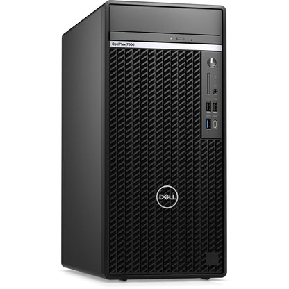 Dell OptiPlex 7000 MT Desktop PC – Core i7-12700 / 8GB RAM / 1TB HDD / Win 11 Pro (N008O7000MT) — front view