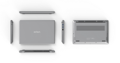 Orion 14 Intel Pentium 6500Y 8GB RAM 256GB SSD Laptop — rear view