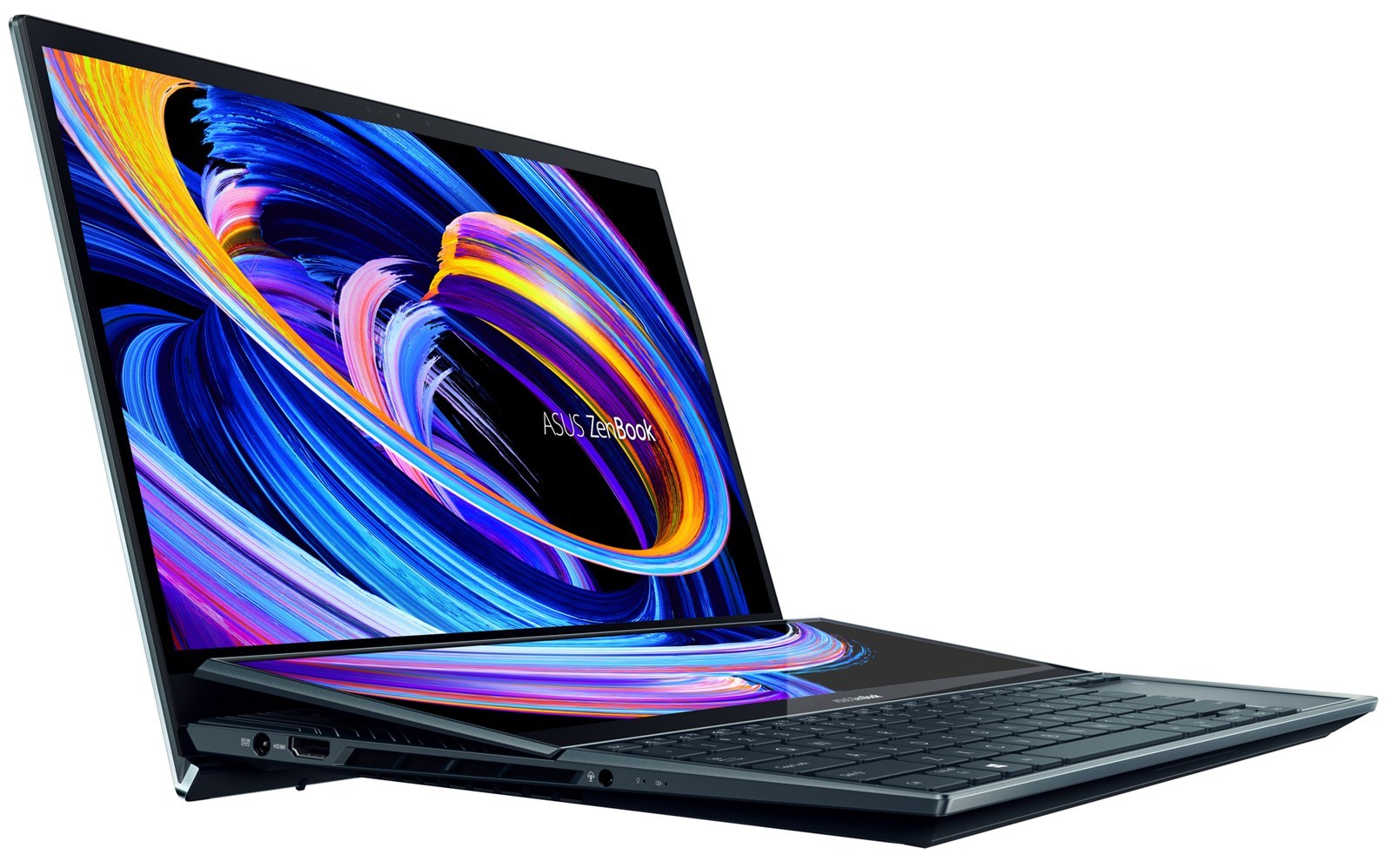 ASUS Zenbook Pro Duo 15 OLED UX582ZM Notebook PC – Core i7-12700H / 15.6″ 4K OLED Touch / 16GB RAM / 1TB SSD / NVIDIA GeForce GTX 3060 6GB GDDR6 Graphics / Win 11 Pro / Celestial Blue (UX582ZM-I71610BL0X) image 5