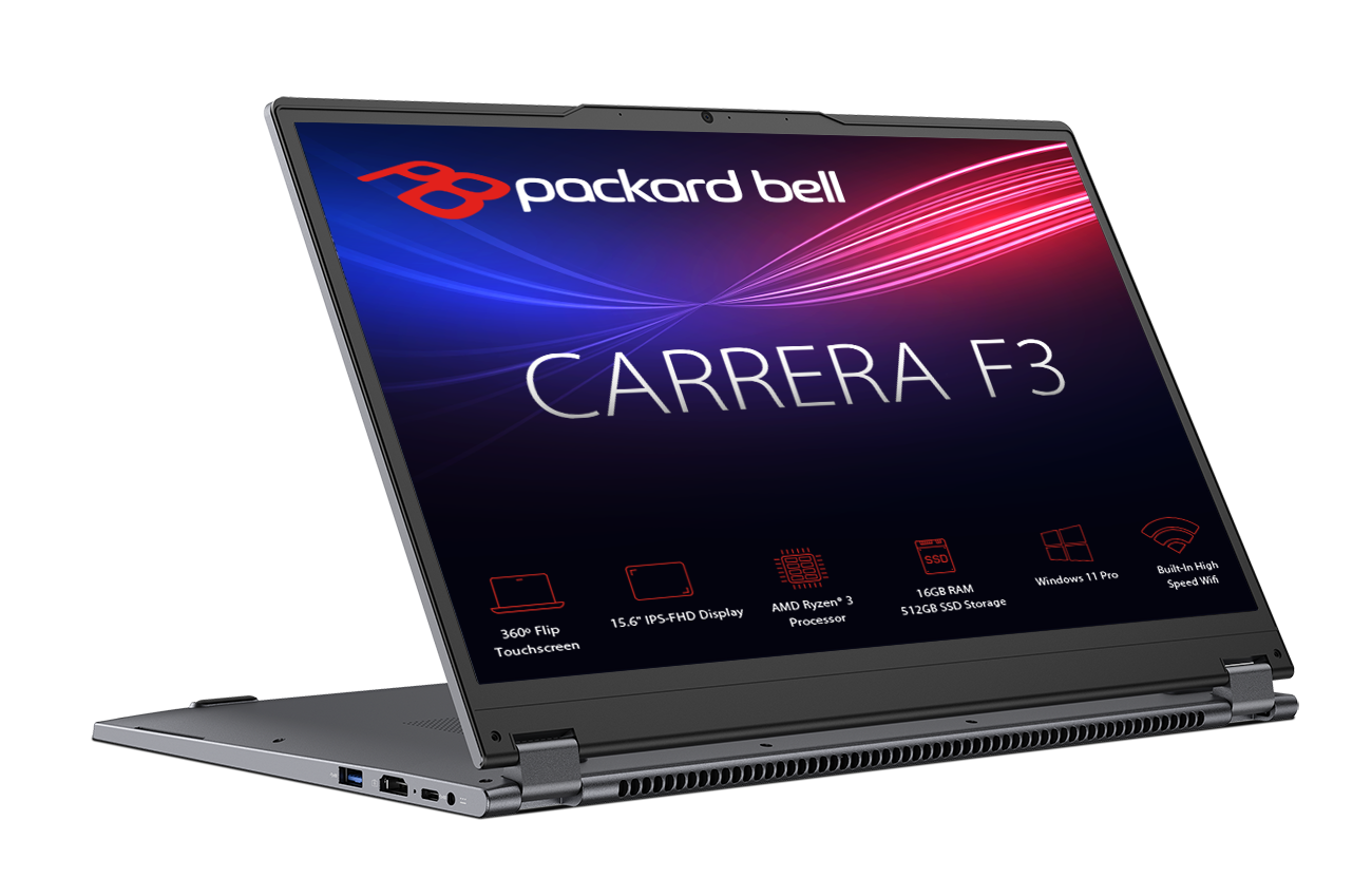 Packard Bell Carrera Flex 3 AMD Ryzen 3 3200U 16GB RAM 512GB SSD Laptop laptop image 1