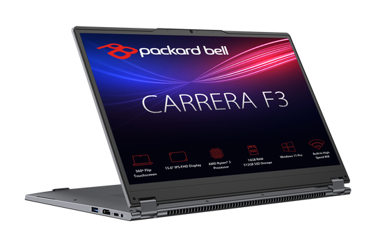 Packard Bell Carrera Flex 3 AMD Ryzen 3 3200U 16GB RAM 512GB SSD Laptop laptop image 1
